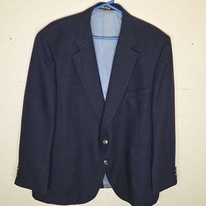 Vintage Edgeworth Mens Navy Blue Blazer Size 50R